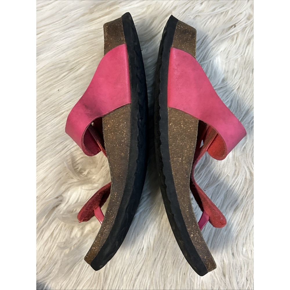 Betula Birkenstock‎ Sandals 40 7.0 260  L9 M7 Pink Straps Thongs Slip On Buckle - Picture 10 of 12